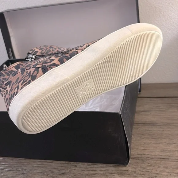 NIB [Naturalizer] Miranda Cheetah High Top Zipper Flat Sneakers Women’s Sz 7.5 - Picture 8 of 11